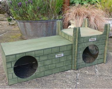 Rabbit Hideaway and Castle - Use Together or Separately (Moss Green)